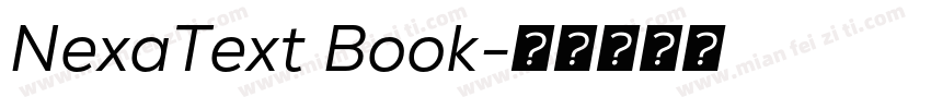 NexaText Book字体转换